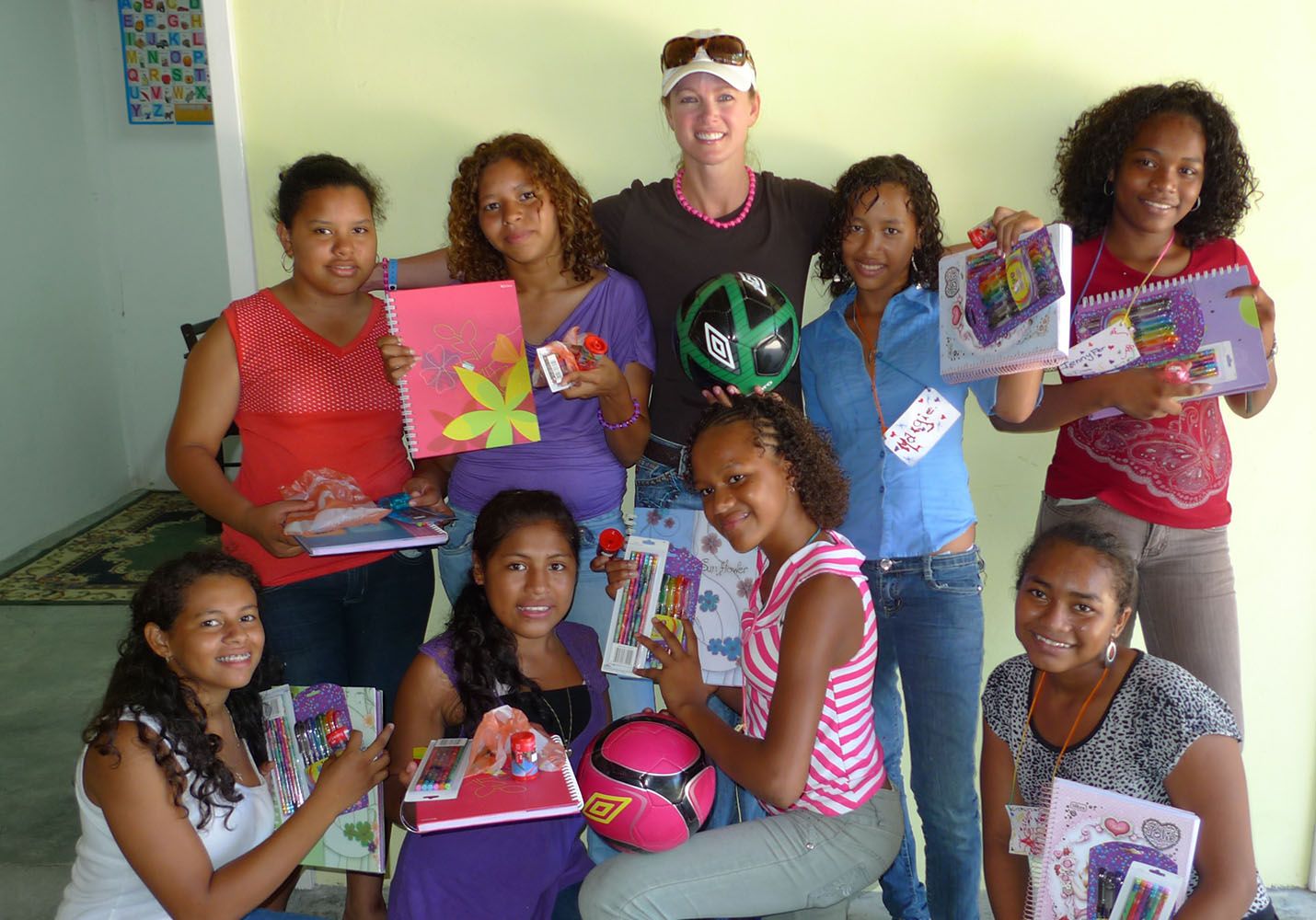 Shannon Skokos Mentoring teenagers in Honduras